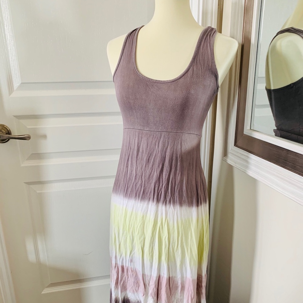 Tie Die Maxi high-low summer dress